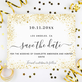 Glitzer für Hochzeitsgold rett Datum