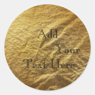 Glitzer für Imitate mit Gold Foil Runder Aufkleber