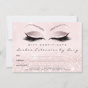 Glitzer für Lashes Makeup Certificate
