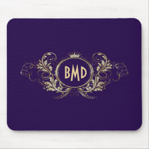 Glitzer für lila und Imitate, Girl-Floral-Rahmen Mousepad