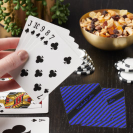 Glitzer für Schwarz/Blau-Imitate - Diagonale Strei Spielkarten