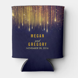 Glitzer für Streichellichter aus Gold und Navy Dosenkühler