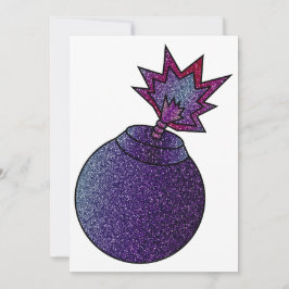 Glitzer Galaxy Bomb Feiertagskarte
