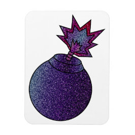 Glitzer Galaxy Bomb Magnet