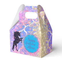 Glitzer Geburtstag Whimsical Unicorn Custom