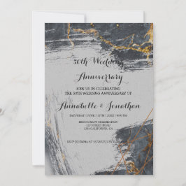 Glitzer Geometric Wedding Jubiläum Einladung