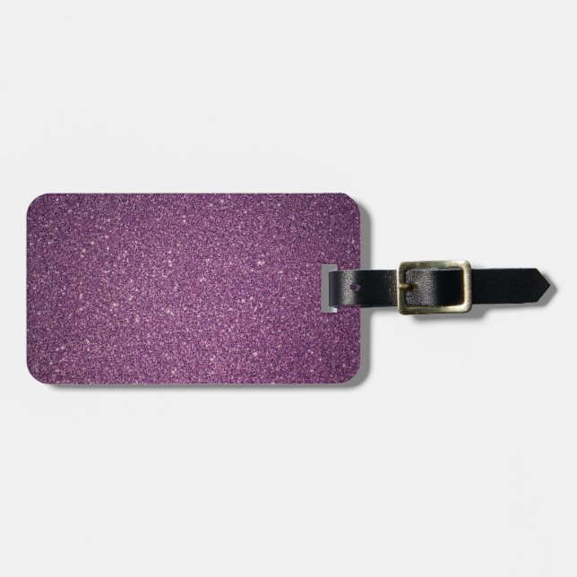 Glitzer Gepäckanhänger (Vorderseite horizontal)