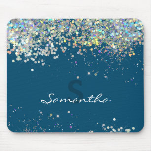 Glitzer Girly Individuelle Name Mousepad