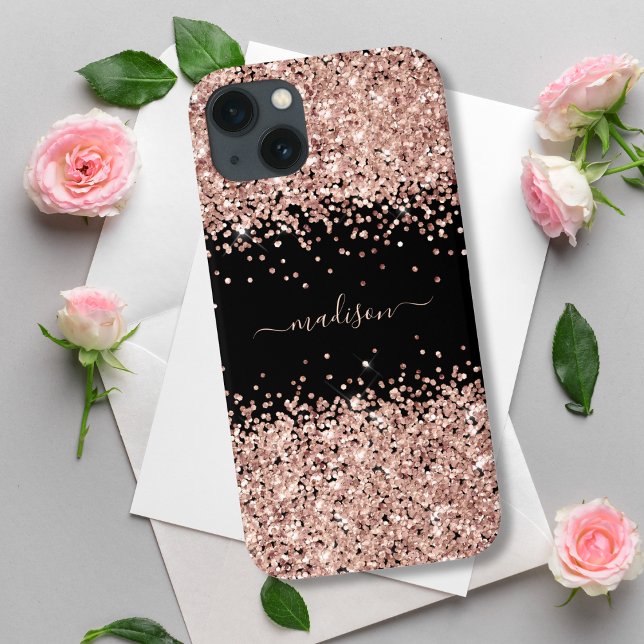 Glitzer Girly Sparkle Sweet 16 Blush Pink Case-Mate iPhone Hülle (Von Creator hochgeladen)