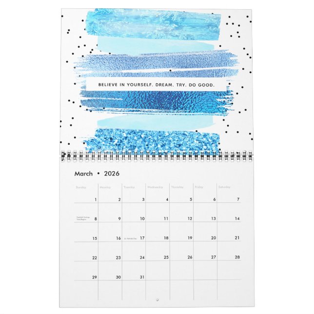 Glitzer Glam Kalender (Mär 2026)