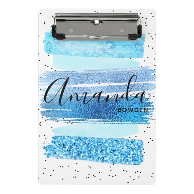 Glitzer Glam Mini Klemmbrett (Vorderseite)