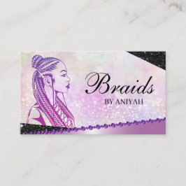 Glitzer Glam Moderner Friseur Salon Visitenkarte