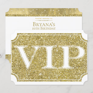 Glitzer Glam VIP Party Event Ticket Einladung