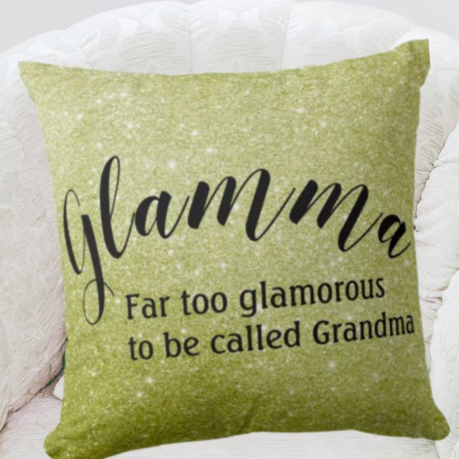 Glitzer Glamma Throw Kissen (Von Creator hochgeladen)