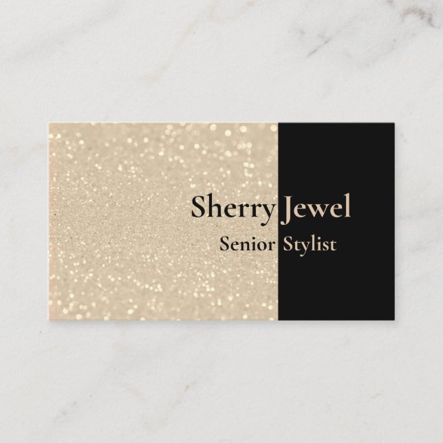 Glitzer Glamour Business Card Visitenkarte (Vorderseite)