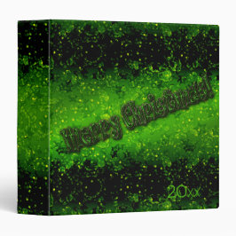 Glitzer glänzt grüne Konfetti-Sequenzen Christma 3,8 Cm Ordner