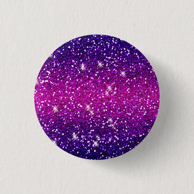 Glitzer Glitzern Lila Rosa Textur Button (Vorderseite)