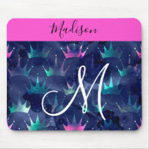 Glitzer Glitzern Mermaid Crowns Monogram