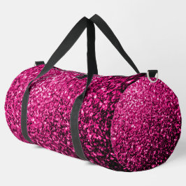 Glitzer-Glitzern mit heißen rosa Imitaten Duffle Bag