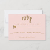 Glitzer Gold Blush Pink Hochzeit Einfache UAWG