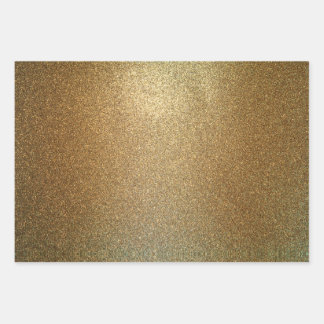 Glitzer Gold Rose Gold und Silber Geschenkpapier Set