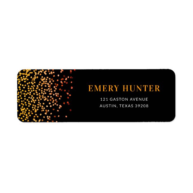 Glitzer Gold und Orange (Vorne)