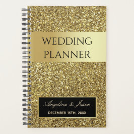 Glitzer Gold Wedding Planer
