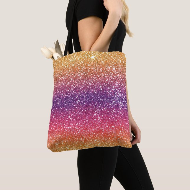 Glitzer Golden Lila Ombre (Von Nahem)
