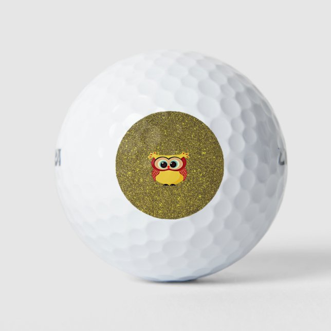 Glitzer Golfball (Vorderseite)