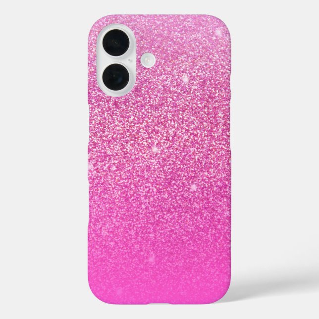 Glitzer Gradient Pink Case-Mate iPhone Hülle (Rückseite)