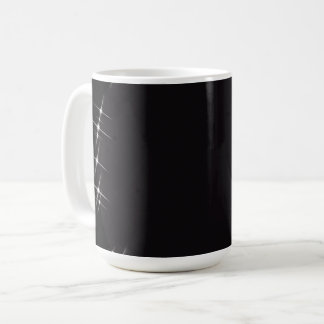 Glitzer-Grenzkreis - B&W Kaffeetasse