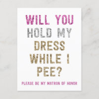 Glitzer-Griff mein Kleid, während ich |