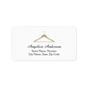Glitzer-Hanger-Logo-Adressetikett Adressaufkleber