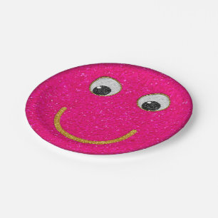 Glitzer Happy Face 02-Paper Party Teller