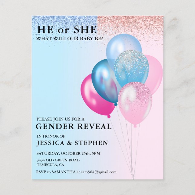 Glitzer Haushalt für Rosa blauen Balken (Vorderseite)