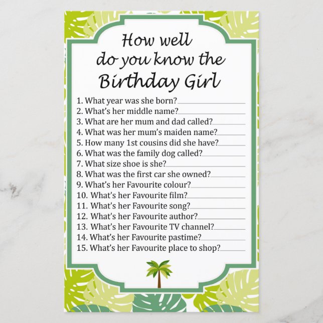 Glitzer Herz Wie gut kennen Sie Geburtstag? (Vorderseite)