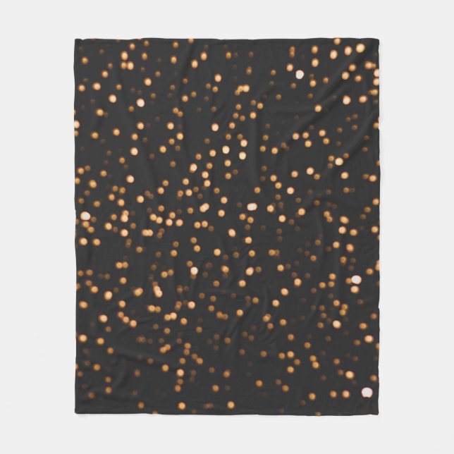 Glitzer-Hintergrundgold Fleecedecke (Vorderseite)