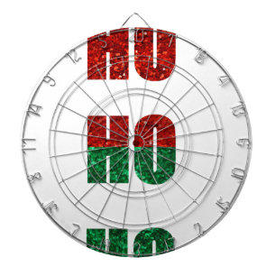 Glitzer ho ho ho dartscheibe
