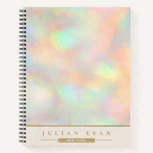 Glitzer Holographic Gold Detail Spiral Notizbuch