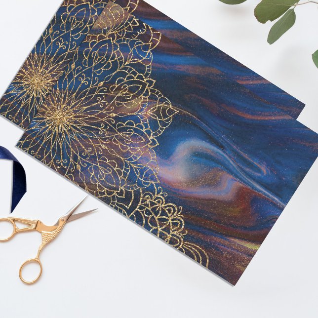 Glitzer Indischer Handgezeichneter Dekoupage Seidenpapier (Von Creator hochgeladen)