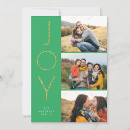 Glitzer JOY 3 Stacks Pix Feiertagskarte