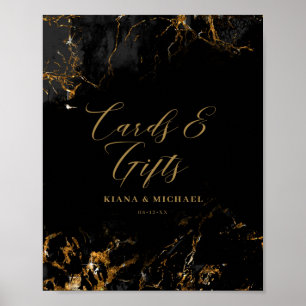 Glitzer-Karten und Geschenke Black Gold ID644 Poster