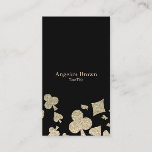 Glitzer-Kasino-Geschäfts-Karte Visitenkarte