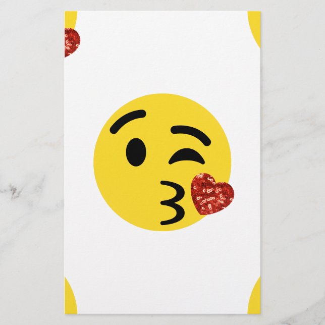 Glitzer kiss emoji (Vorderseite)