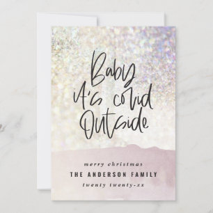 Glitzer-Klasse Baby seine coviale außerhalb Weihna