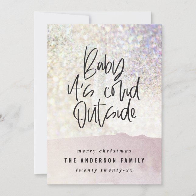 Glitzer Klasse Baby seine kuschelig außerhalb Weih (Vorderseite)