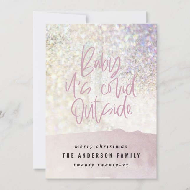 Glitzer Klasse Baby seine kuschelig außerhalb Weih (Vorderseite)