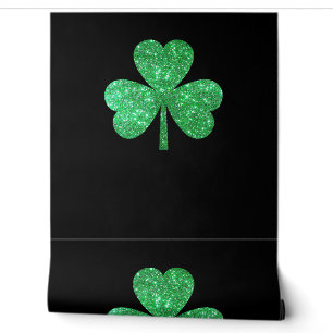 Glitzer Kleeblatt Irish Men St Patrick's Day Tapete
