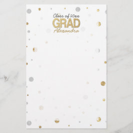 Glitzer-Konfetti-Graduierungspartei für Gold Foil Briefpapier