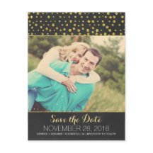 Glitzer Konfetti-Kalkboard-Foto Save the Date